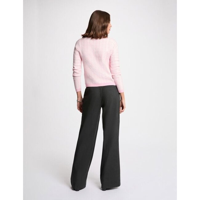 Morgan Vest met ronde hals 261-MIRES Rose