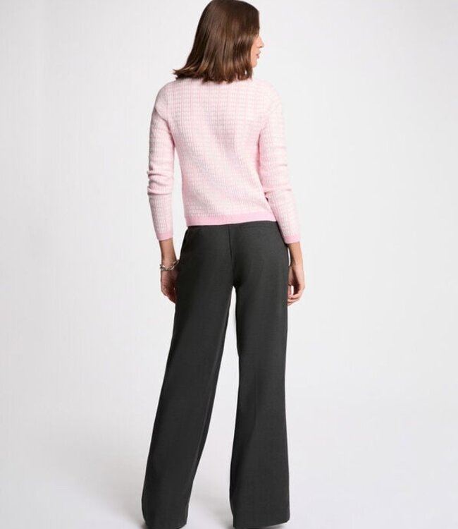 Morgan Vest met ronde hals 261-MIRES Rose