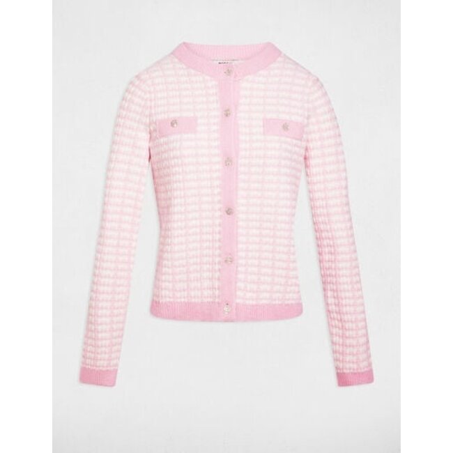 Morgan Vest met ronde hals 261-MIRES Rose