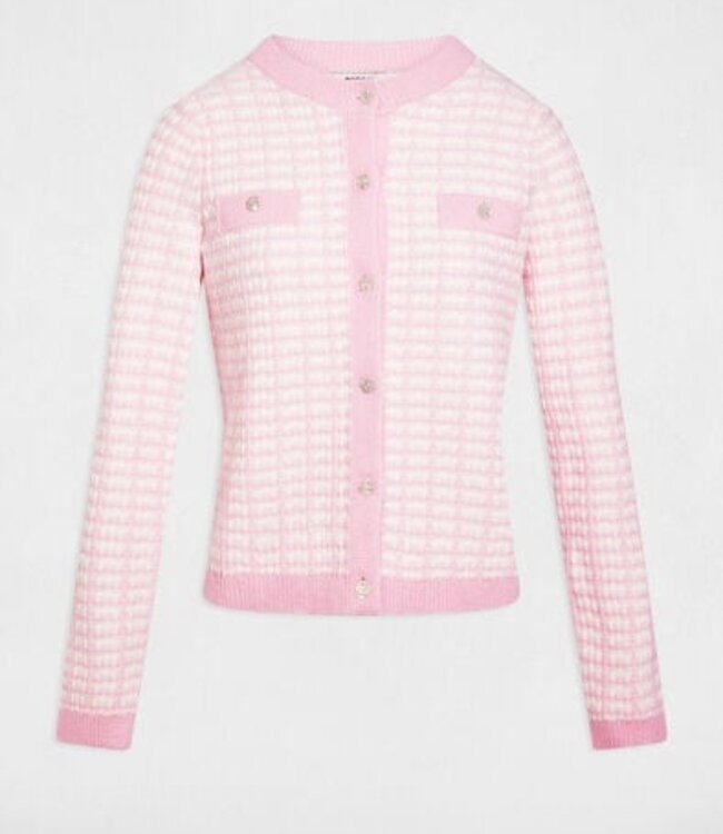 Morgan Vest met ronde hals 261-MIRES Rose