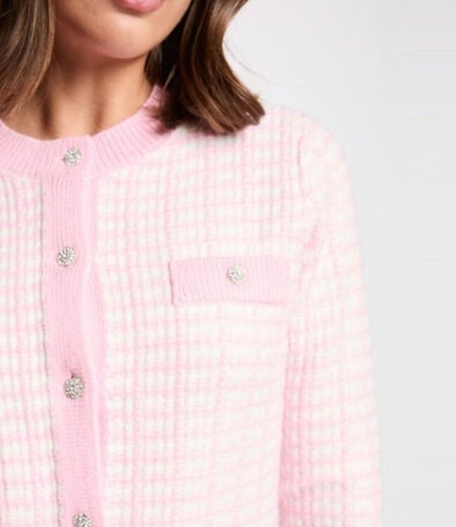 Morgan Vest met ronde hals 261-MIRES Rose