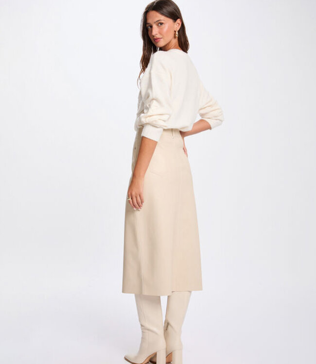 Morgan rui met ronde hals en fantasie 261-MBROD Ivoor