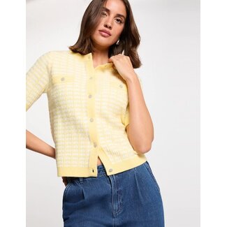 Morgan Vest met lange mouwen 251-MORESA Pale Banana