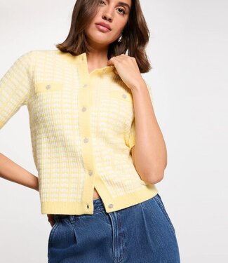 Morgan Vest met lange mouwen 251-MORESA Pale Banana