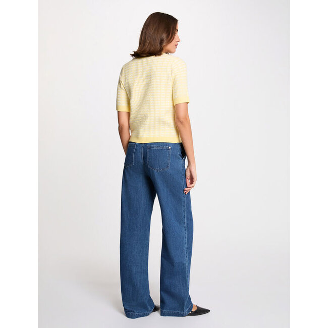 Morgan Vest met lange mouwen 251-MORESA Pale Banana