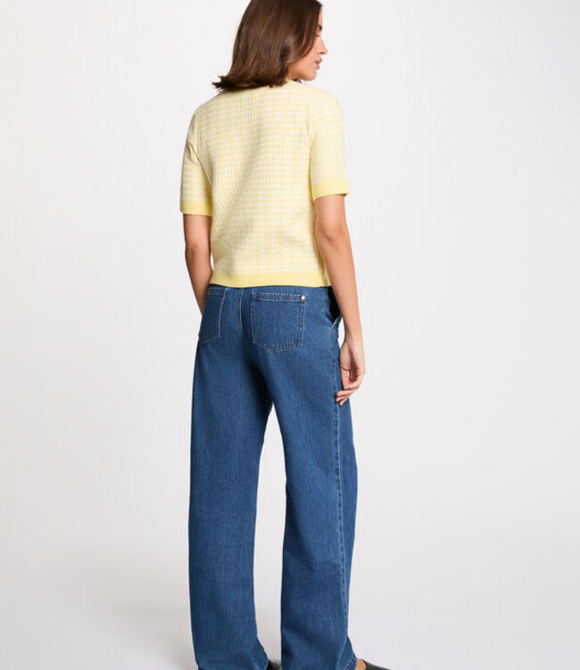 Morgan Vest met lange mouwen 251-MORESA Pale Banana