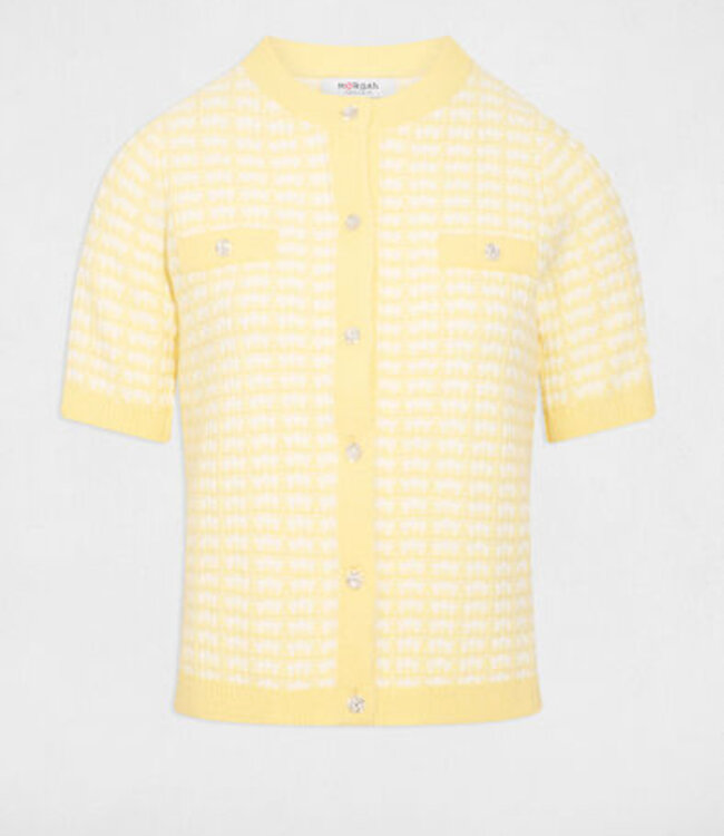 Morgan Vest met lange mouwen 251-MORESA Pale Banana