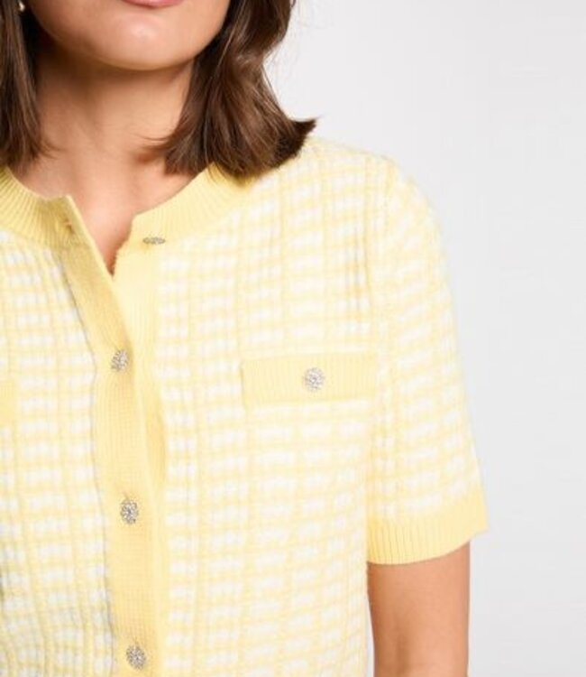 Morgan Vest met lange mouwen 251-MORESA Pale Banana