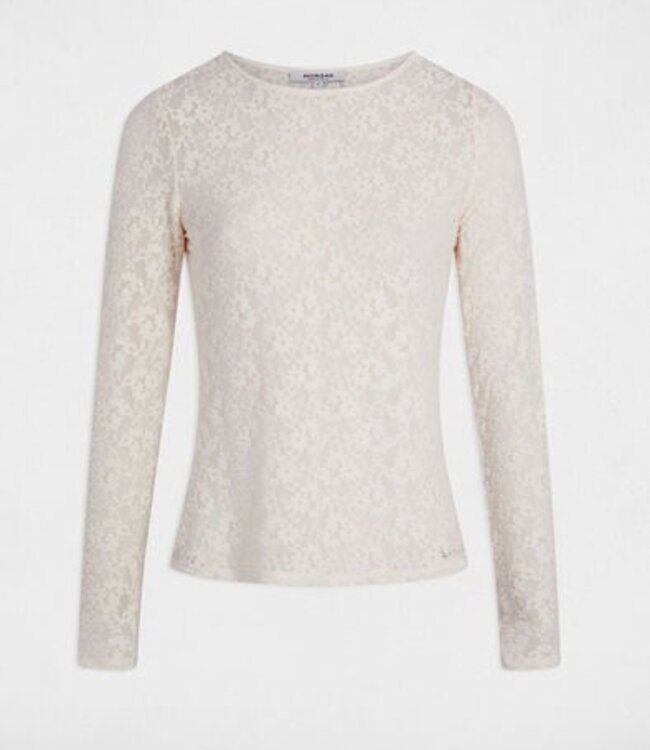 Morgan Fitted lace t-shirt 261-Thako ivory