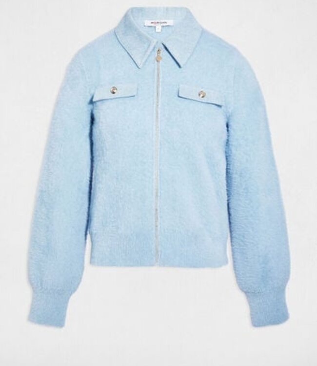 Morgan Jacket with Notched 261-Mdomo Sky blue