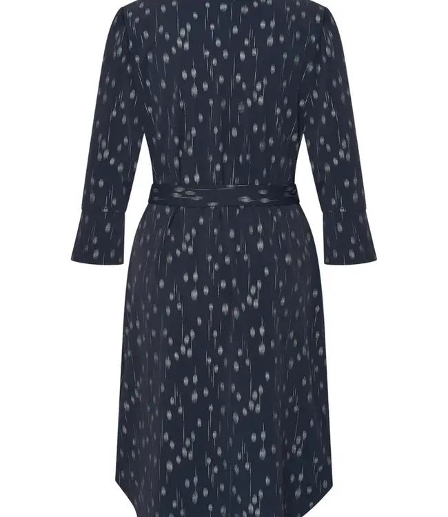 MI PIACE Travel Jurk Dot Foil Print 202708 Dark Blue