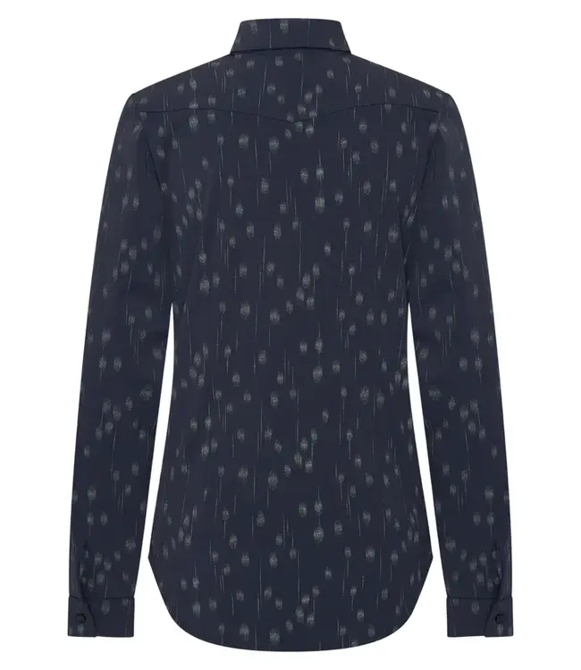 MI PIACE Travel Blouse Dot Foil Print 202709 Dark Blue