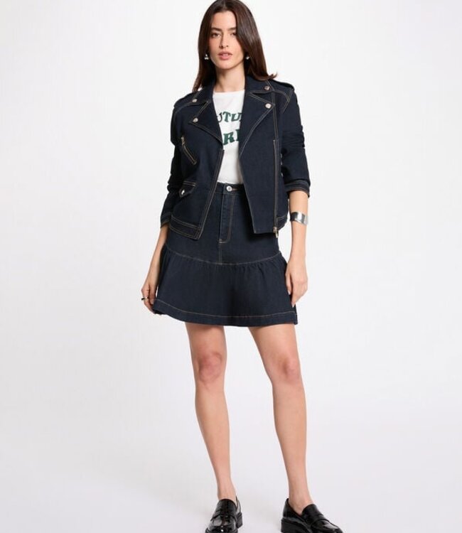 Morgan Oversized denim jacket 261-Vsoubia Dark blue