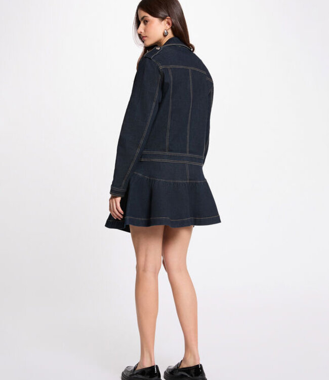 Morgan Oversized denim jacket 261-Vsoubia Dark blue