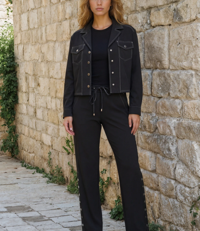 MI PIACE Bonded Travel Broek 202683 Black