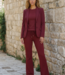 MI PIACE Travel Pantalon Uni 2136 Burgundy