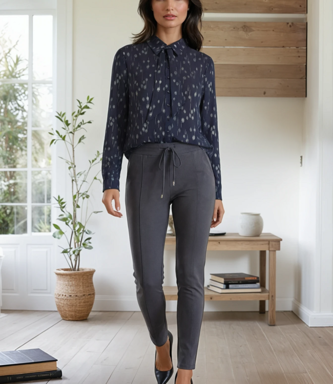 MI PIACE Travel Broek 2134 Dark Grey