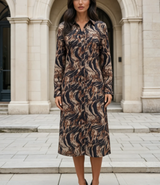 MI PIACE Travel Jurk  Swirly Print 202092 Rust