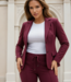 MI PIACE Bonded Travel Uni Blazer 202646 Burgundy