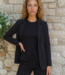 MI PIACE Bonded Travel Uni Blazer 202646 Black