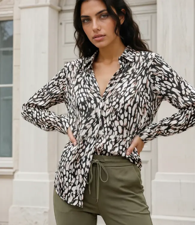 MI PIACE Travel Blouse Abstracte Print MP60840 Deep Depth Kit