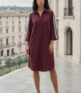 MI PIACE Travel Jurk Tape 2665 Burgundy