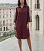MI PIACE Travel Jurk Tape 2665 Burgundy