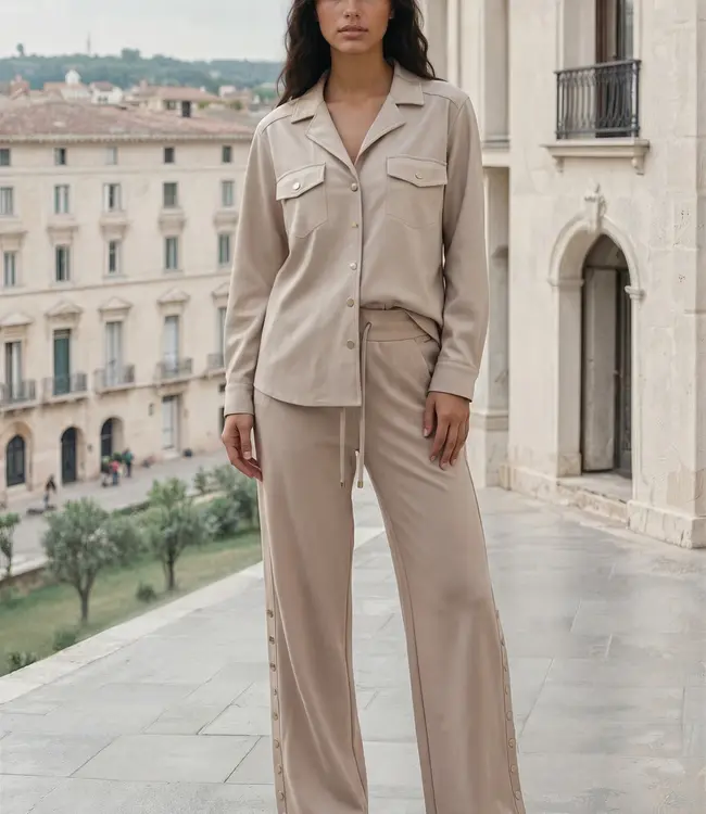 MI PIACE Bonded Travel Broek 202683 Latte