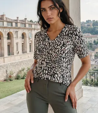 MI PIACE Travel T-shirt Abstracte Print MP202271  Deep Depth Kit