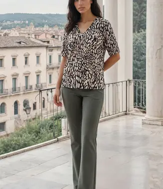 MI PIACE Bonded Travel Broek Flair 202633 Deep Depth