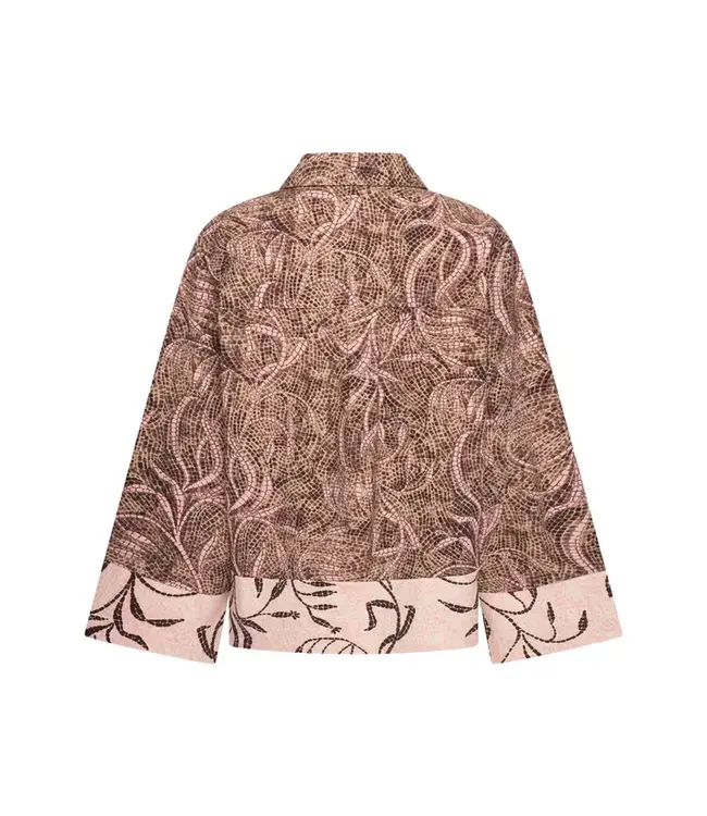 MI PIACE Travel Blouse Mix Twilight Twigs Print  202718 Espresso