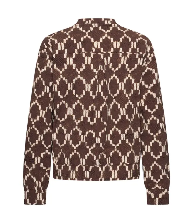 MI PIACE Travel Jacket Ikat Print  202463 Espresso