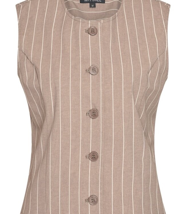 MI PIACE Travel Gilet Classic Stipe Print 202658 Falcon