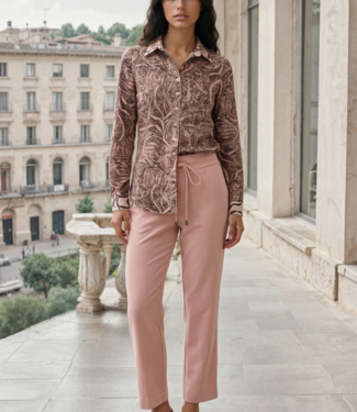 MI PIACE Bonded Travel Broek Straight 202631 Mellow Rose