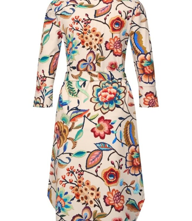 MI PIACE Travel Jurk Embroidered Bloom Print 202757 Multicolour
