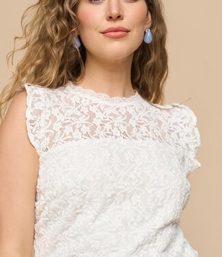 MI PIACE Travel Top Lace mouwloos 202797 Off White