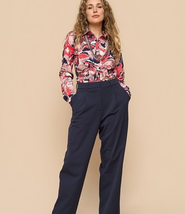 MI PIACE Travel Blouse Wild Print 60840 Red