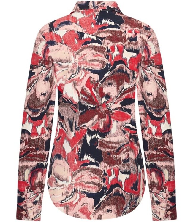MI PIACE Travel Blouse Wild Print 60840 Red