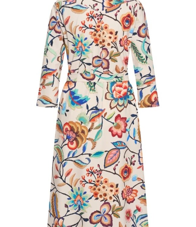 MI PIACE Travel Jurk Embroidered Bloom Print 202757 Multicolour