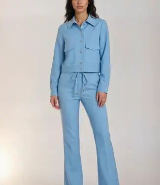 MI PIACE Travel Broek Straight Uni  Denim 2631 Bleached