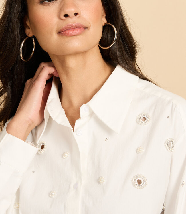 G-maxx Vespera Blouse Offwhite