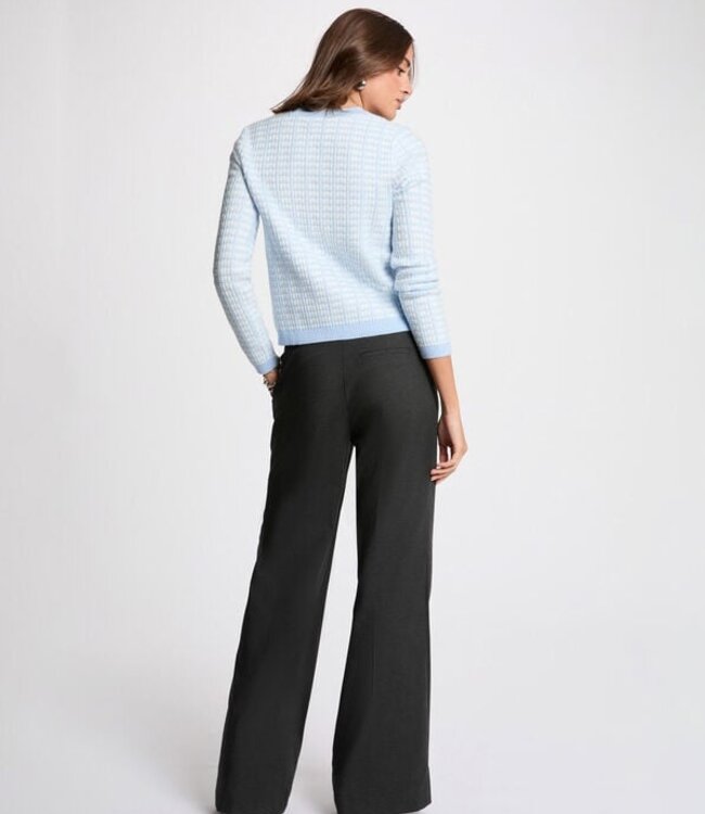 Morgan Vest met ronde hals 261-Mires sky blue