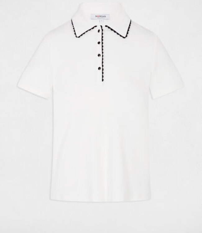 Morgan Fitted top with notch 261-Dloli White