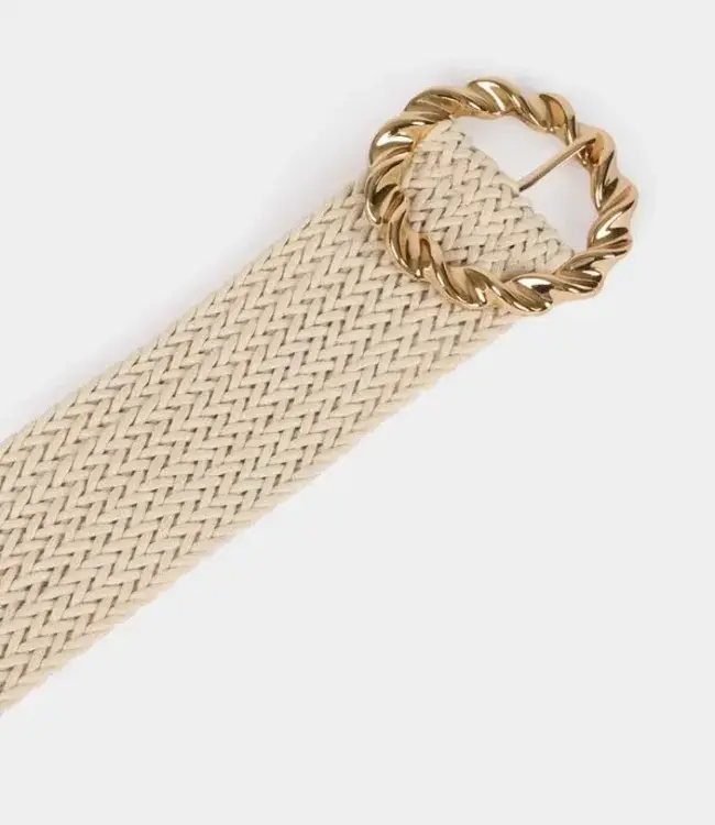 Morgan Braided belt  252-3MOSCA IVORY