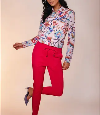 MI PIACE Travel Blouse Embroidered Bloom Print 60840 Multicolour