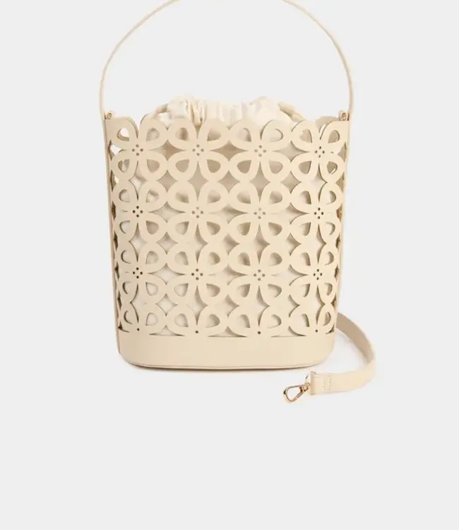 Morgan Cut-out bucket bag 261-2Petale Beige