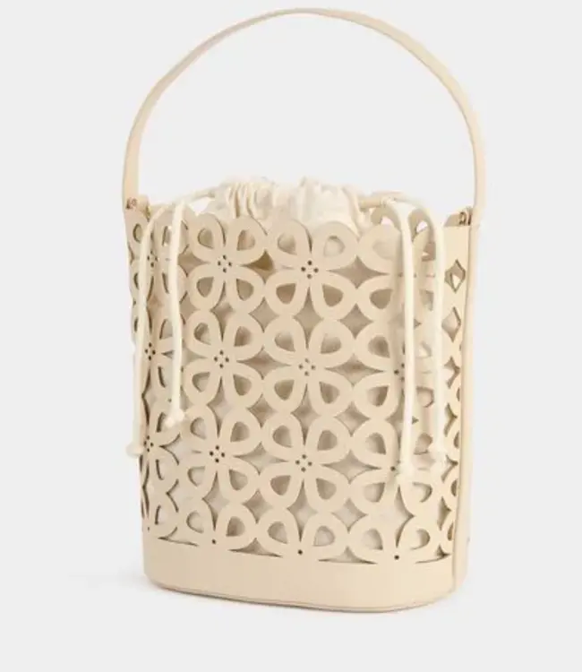Morgan Cut-out bucket bag 261-2Petale Beige