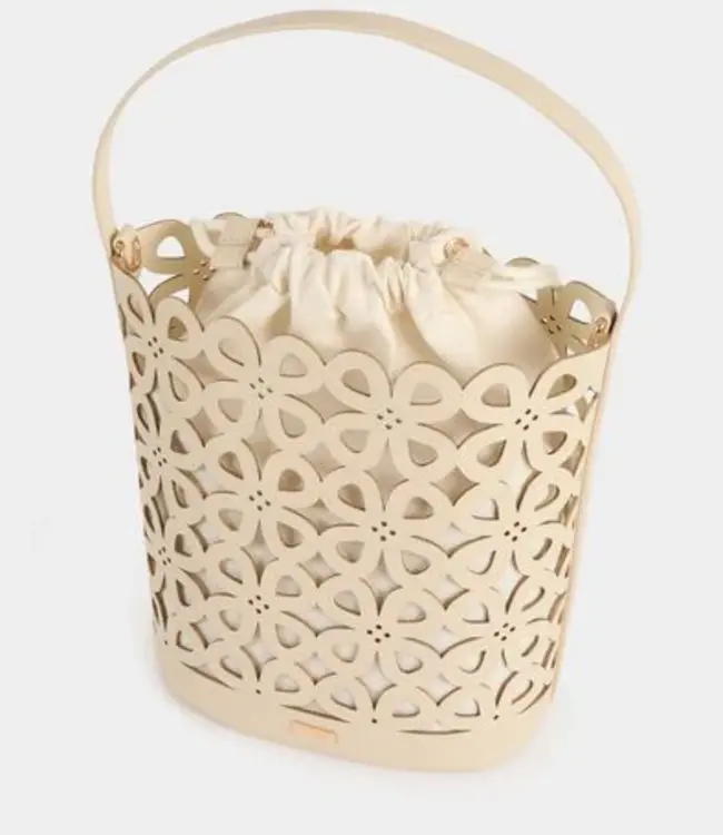 Morgan Cut-out bucket bag 261-2Petale Beige