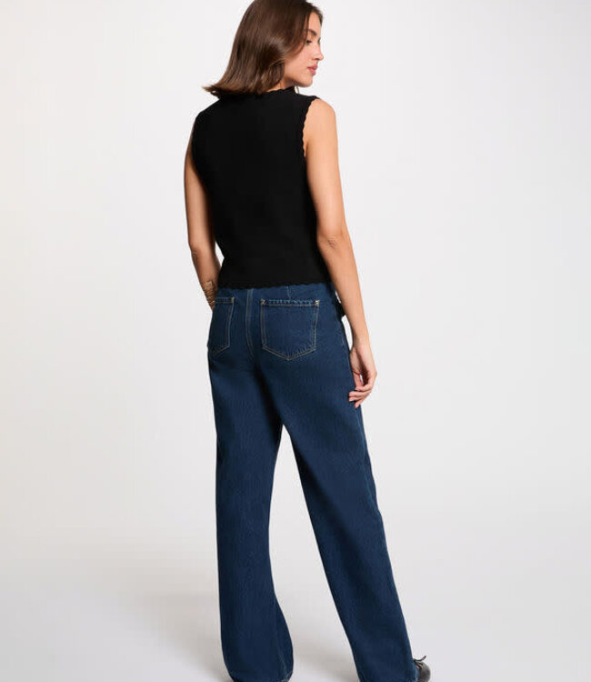 Morgan Mouwloos vest 251-Mclari Zwart