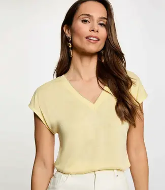 Morgan T-shirt met korte mouwen 241-Daga  Lichtgeel